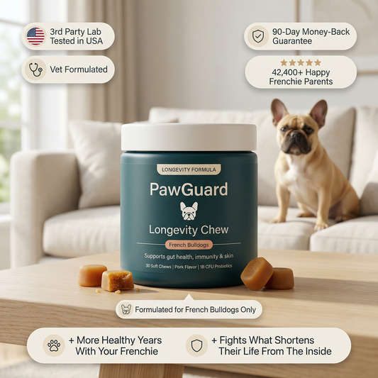 PupVital French Bulldog Longevity Chews jar (placeholder)