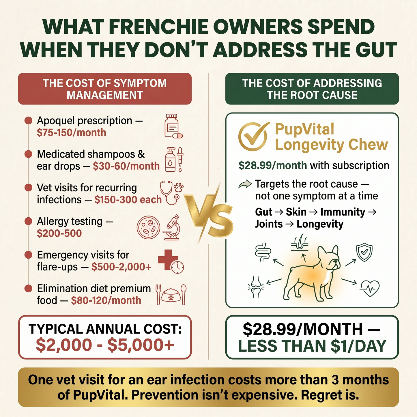 French Bulldog Longevity Chews